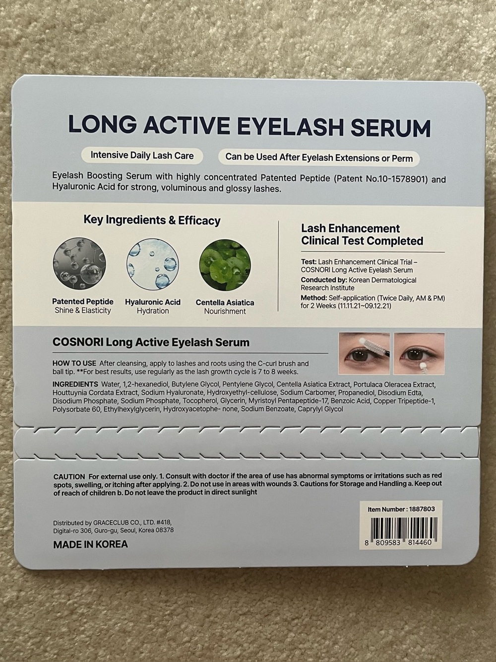 COSNORI Long Active Eyelash Serum - Silver Duo - Picture 2 of 4